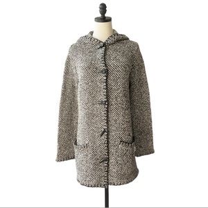 Lauren Ralph Lauren Handknit Lambswool Sweater Coat | MEDIUM